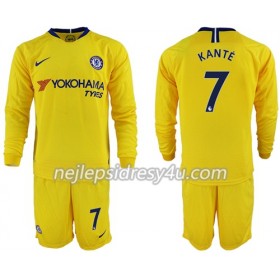 Fotbalový Dres Chelsea Kante 7 Dětské Venkovní 2018/19 Dlouhý Rukáv